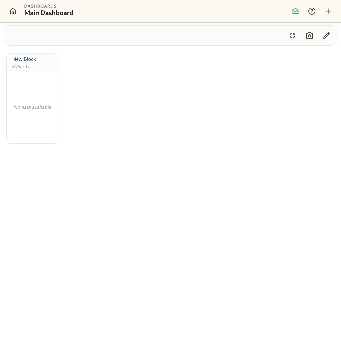 Minimum complete flow from project creation to first dashboard block